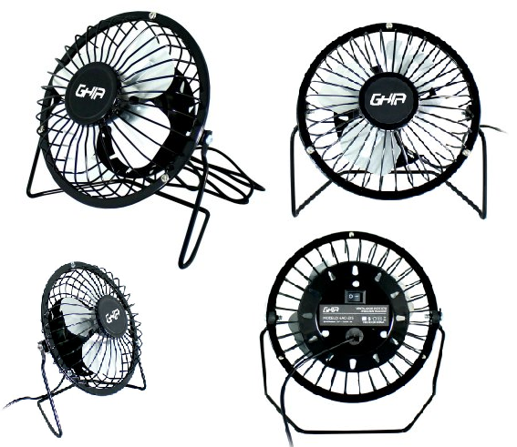 Mini Ventilador de Escritorio Metálico