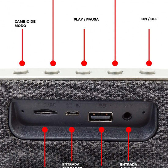 Bocina Bluetooth Recargable