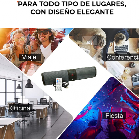  Bocina Tipo Barra de Sonido Bluetooth