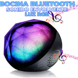Bocina Bluetooth con Luz RGB Sonido Envolvente