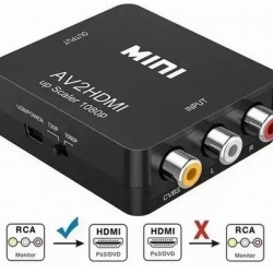 Adaptador RCA A HDMI 1080p Convertidor De Audio Y Video