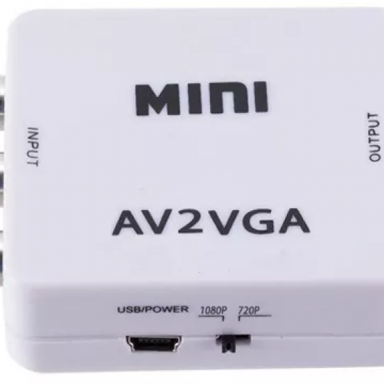 Convertidor De Vídeo Mini AV2VGA De RCA A VGA