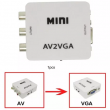 Convertidor De Vídeo Mini AV2VGA De RCA A VGA