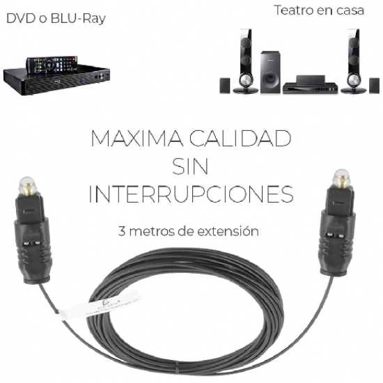 Cable De Fibra Optica de Audio