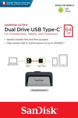 Memoria USB 3.0 Dual Tipo C 64GB