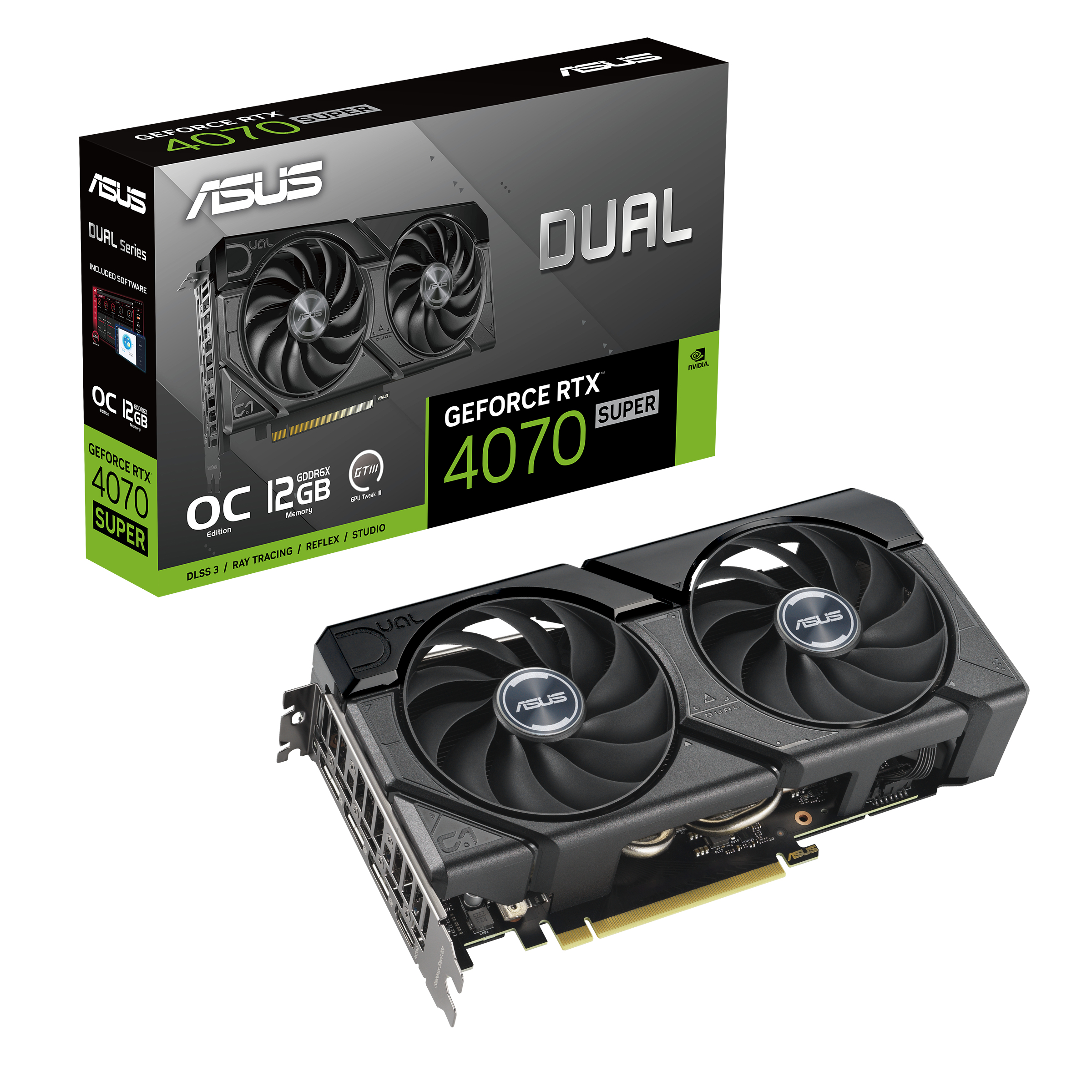 Tarjetas de video ASUS DUAL-RTX4070S-O12G-EVO